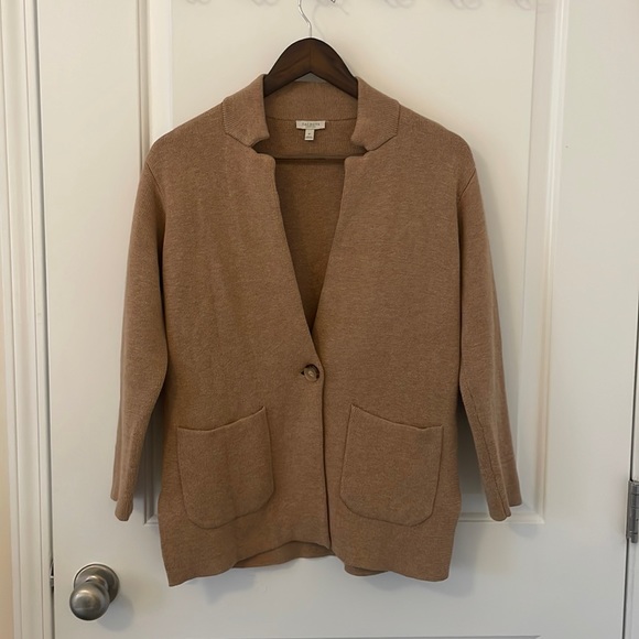 Talbots Sweaters - Talbots Camel Sweater Blazer